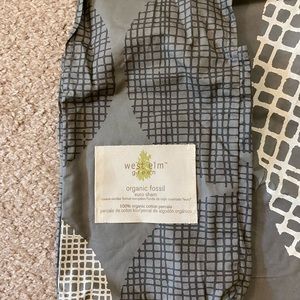 West Elm Organic Fossil Euro Sham (NWOT)